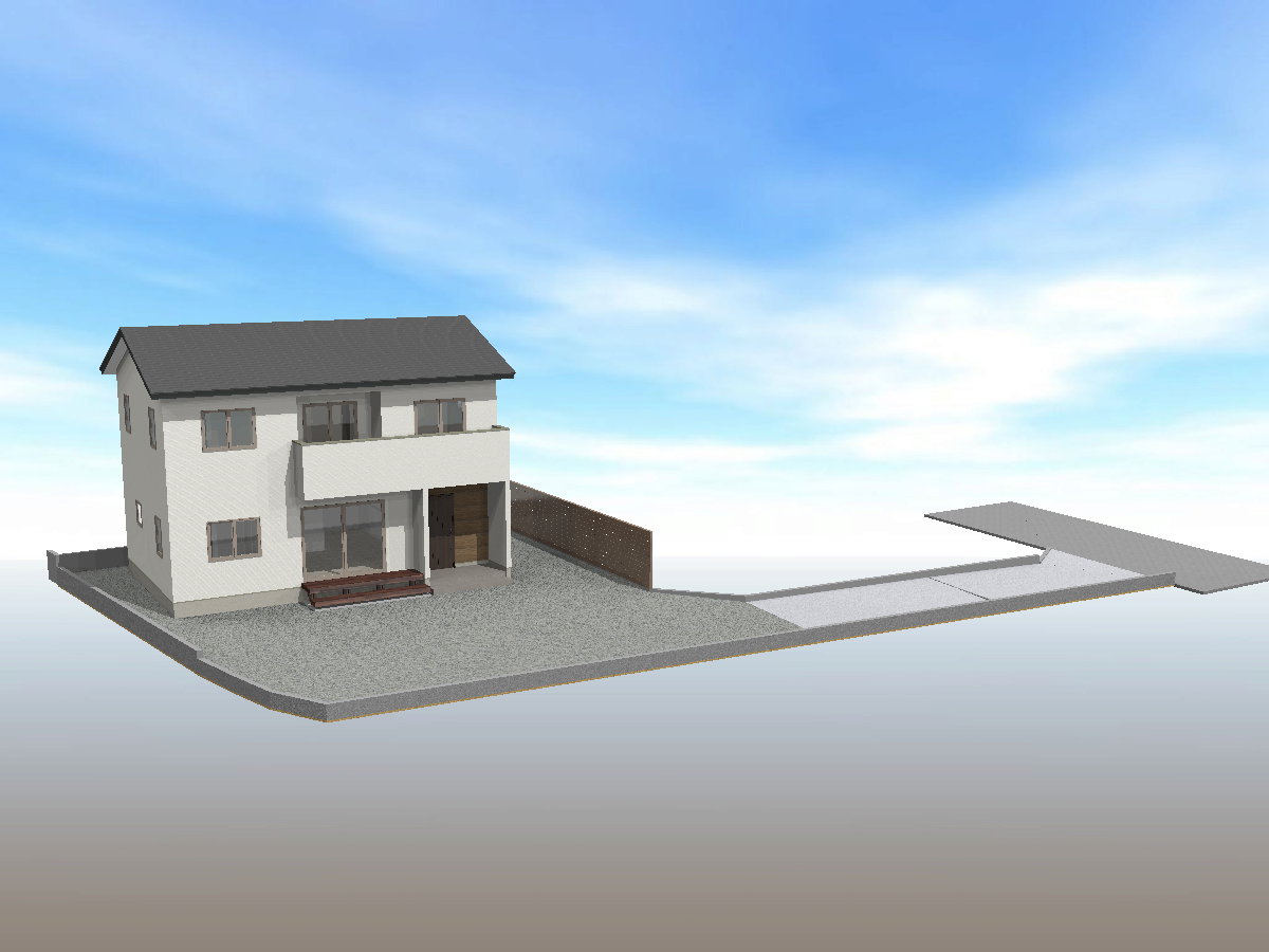 土地+建物（4LDK)+外構工事及び付帯設備含む総額￥3,878万円
立地条件：土地成型が良く駐車がスムーズな配置計画で日当たり良好な閑静な住宅地
建物のポイント：新築建売住宅　長期優良住宅認定・耐震性能は国内最高等級の3取得
住宅省エネ2025子育てグリーン住宅支援事業　長期優良住宅80万円補助金受給対象住宅イメージ5