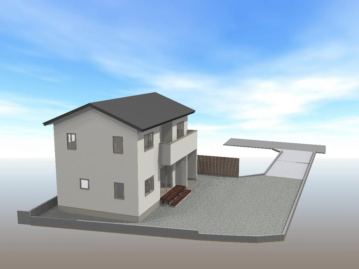 土地+建物（4LDK)+外構工事及び付帯設備含む総額￥3,878万円
立地条件：土地成型が良く駐車がスムーズな配置計画で日当たり良好な閑静な住宅地
建物のポイント：新築建売住宅　長期優良住宅認定・耐震性能は国内最高等級の3取得
住宅省エネ2025子育てグリーン住宅支援事業　長期優良住宅80万円補助金受給対象住宅イメージ3